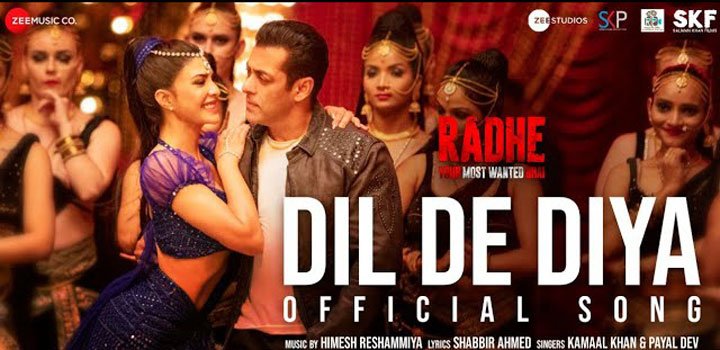 Dil De Diya Lyrics from Radhe ft Salman Khan