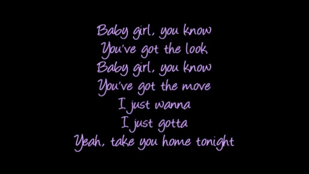 baby girl i like you move lyrics