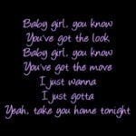 baby girl i like you move lyrics