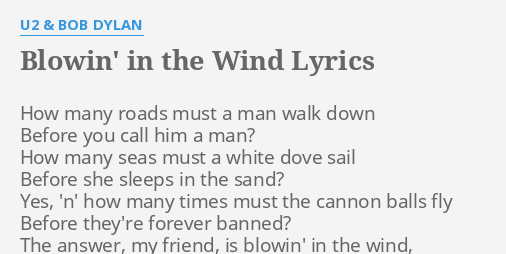 bob dylan how many roads must a man walk down lyrics