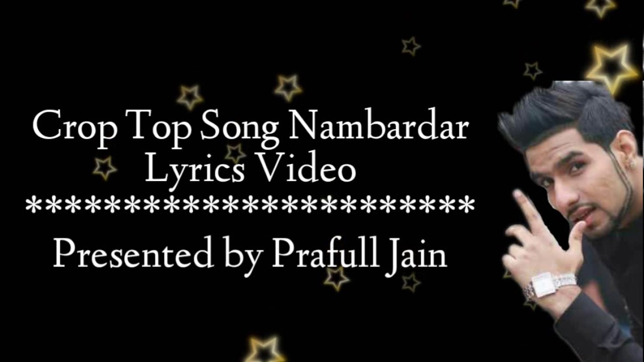 crop top lyrics nambardar 2021