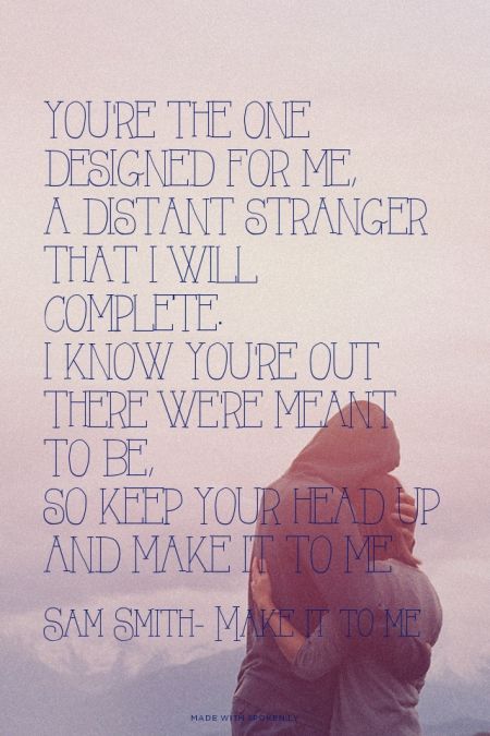 youre the one designed for me lyrics