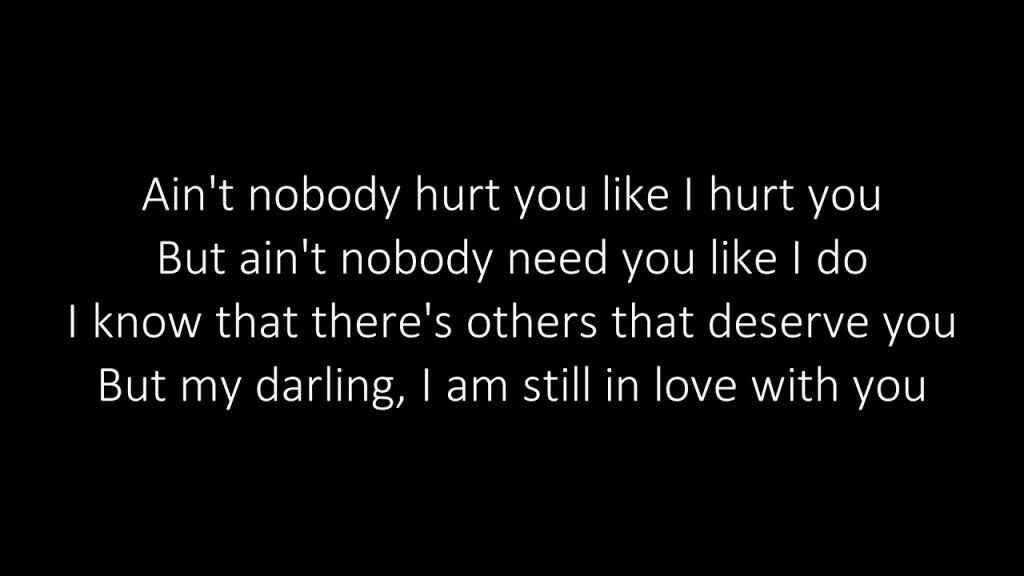 nobody hurt you like i hurt you lyrics ed sheeran