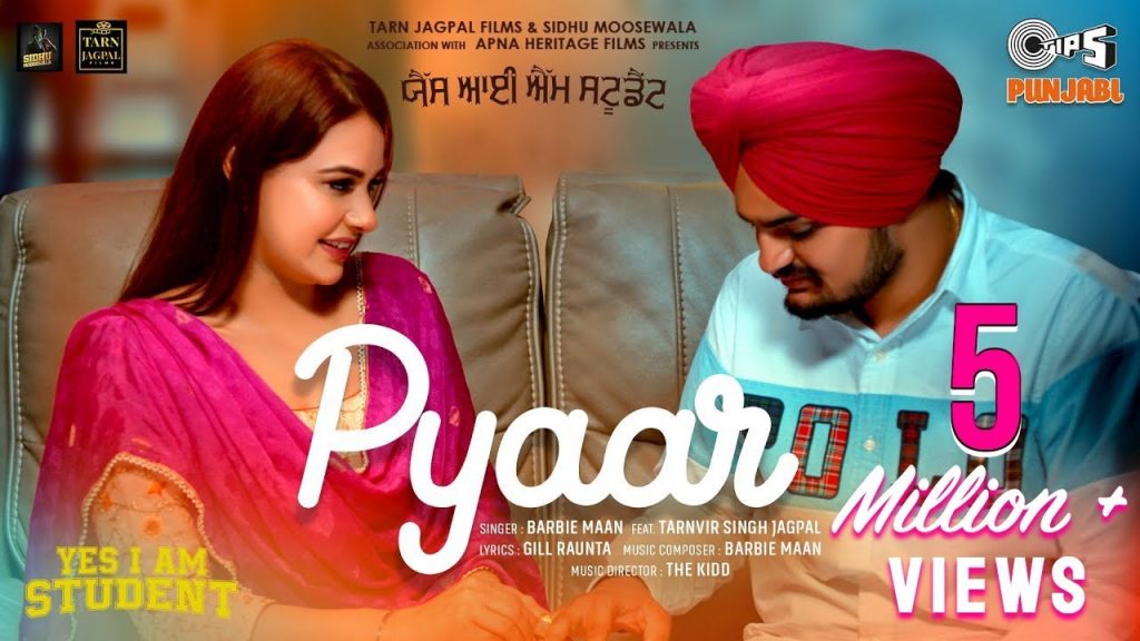 pyaar lyrics barbie maan tarnvir singh jagpal yes i am student 2021