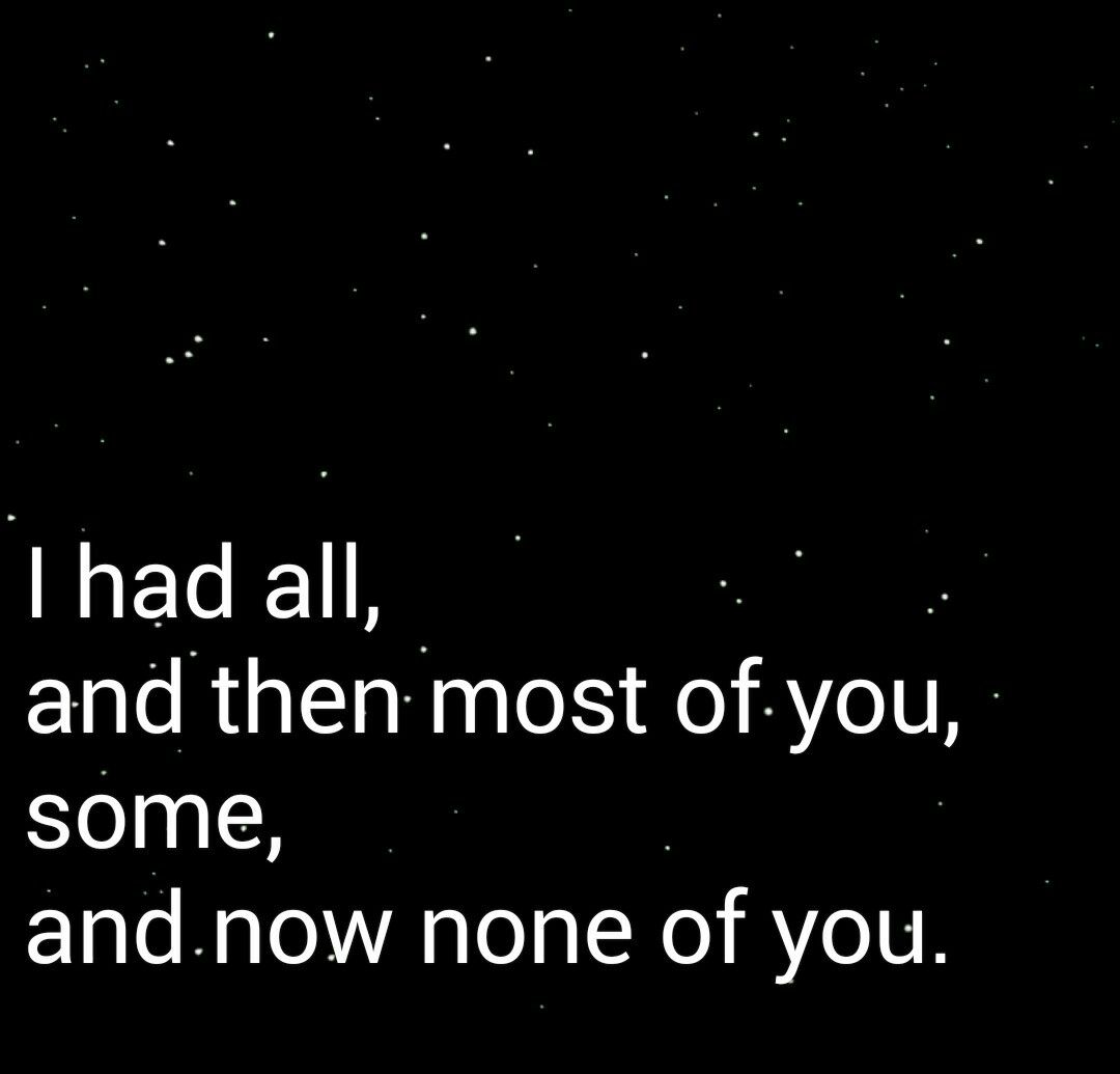 i had all and then most of you some and now none of you lyrics