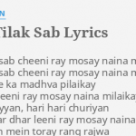 chaap tilak lyrics abida parveen