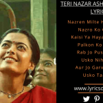 teri jhalak ashrafi lyrics hindi pushpa