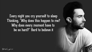 every night you cry yourself to sleep maroon 5 lyrics