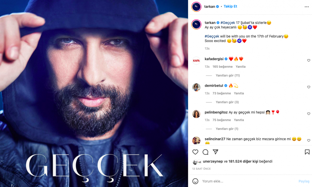 “Geççek” şarkı sözleri