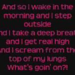 and i take a deep breath and i get real high lyrics