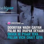 dooriyan lyrics guri tanya 2022