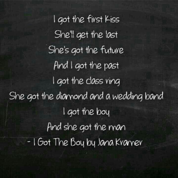 i got the first kiss she got the last lyrics