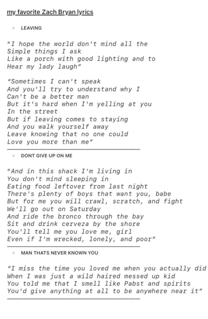 Something In The Orange Zach Bryan Lyrics