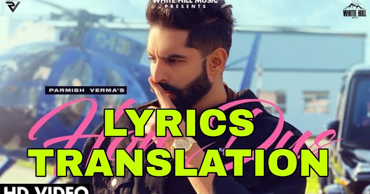 zindagi lyrics in english parmish verma