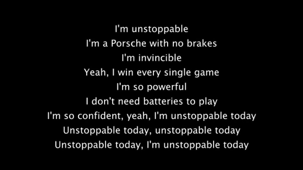 unstoppable lyrics sia