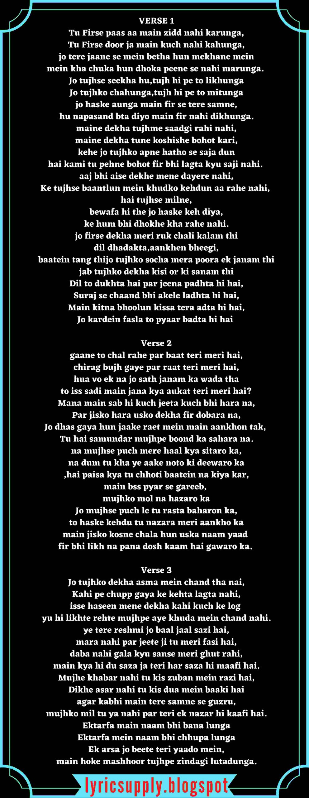 ektarfa lyrics in english king