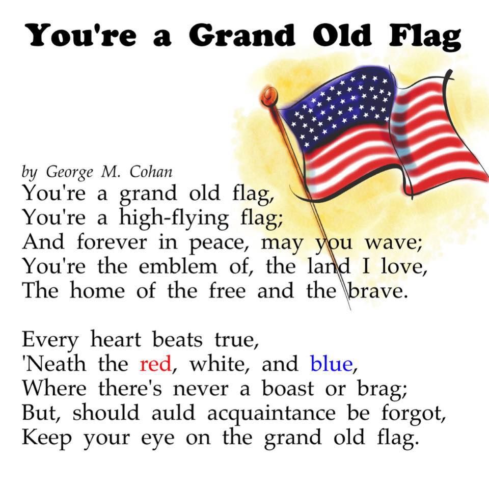 every heart beats true for the red white and blue lyrics