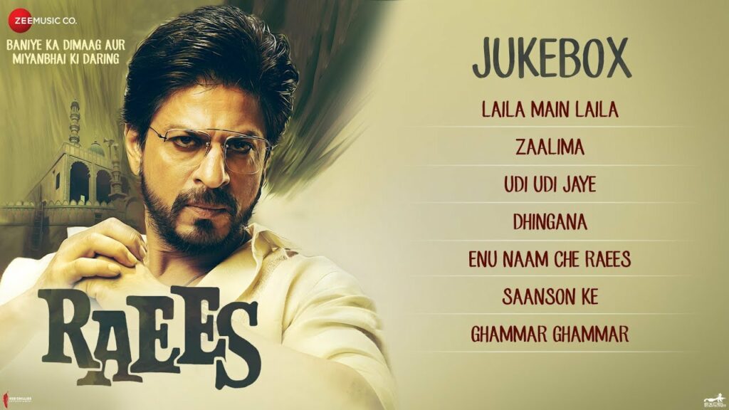 enu naam che raees lyrics ram sampath tarannum malik raees 2017