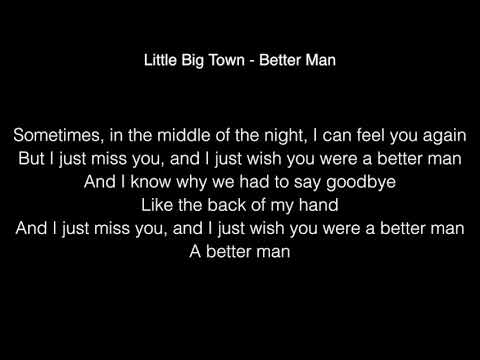 i wish you were a better man lyrics