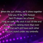 you can stand under my umbrella lyrics