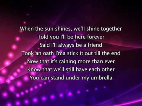 you can stand under my umbrella lyrics