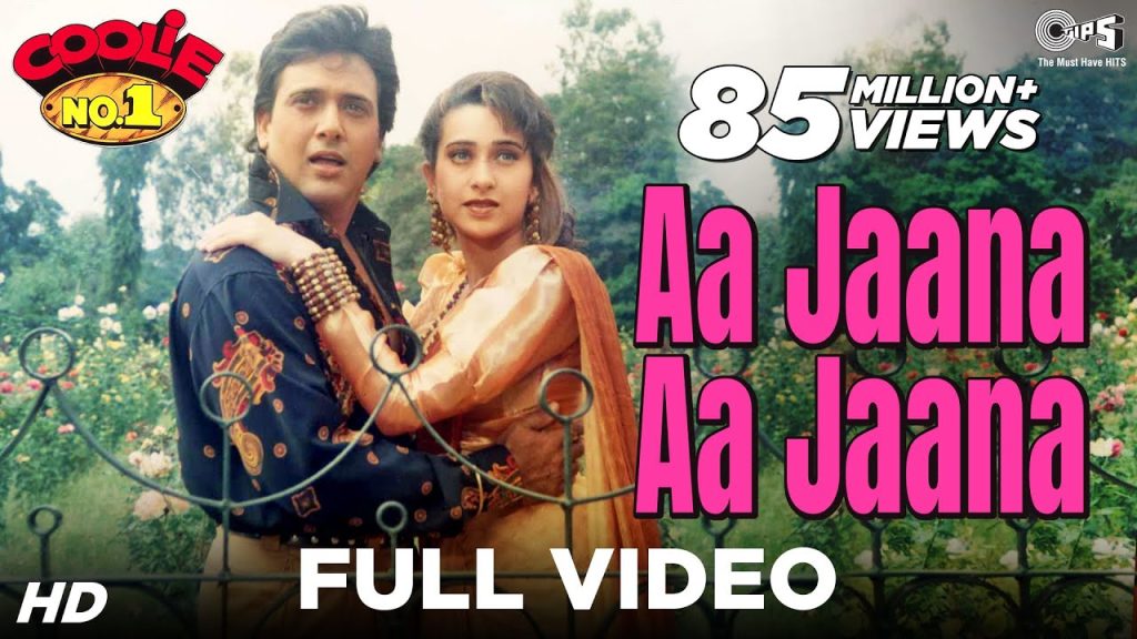 aa jaana aa jaana lyrics coolie no 1