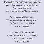 heaven lyrics