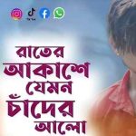 Rater Akash Jemon Chander Alo Lyrics