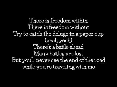 there is freedom within there is freedom without lyrics