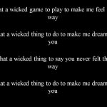 what a wicked thing to do to make me dream of you lyrics