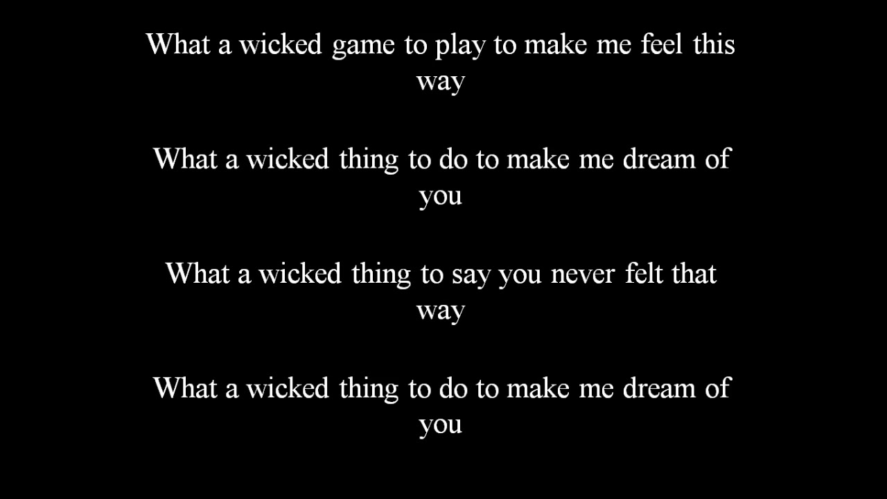 what a wicked thing to do to make me dream of you lyrics