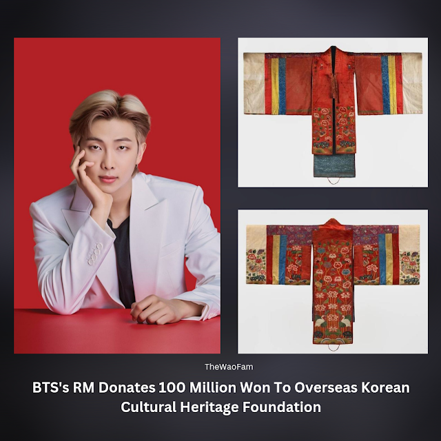 BTS's RM Donates 100 Million