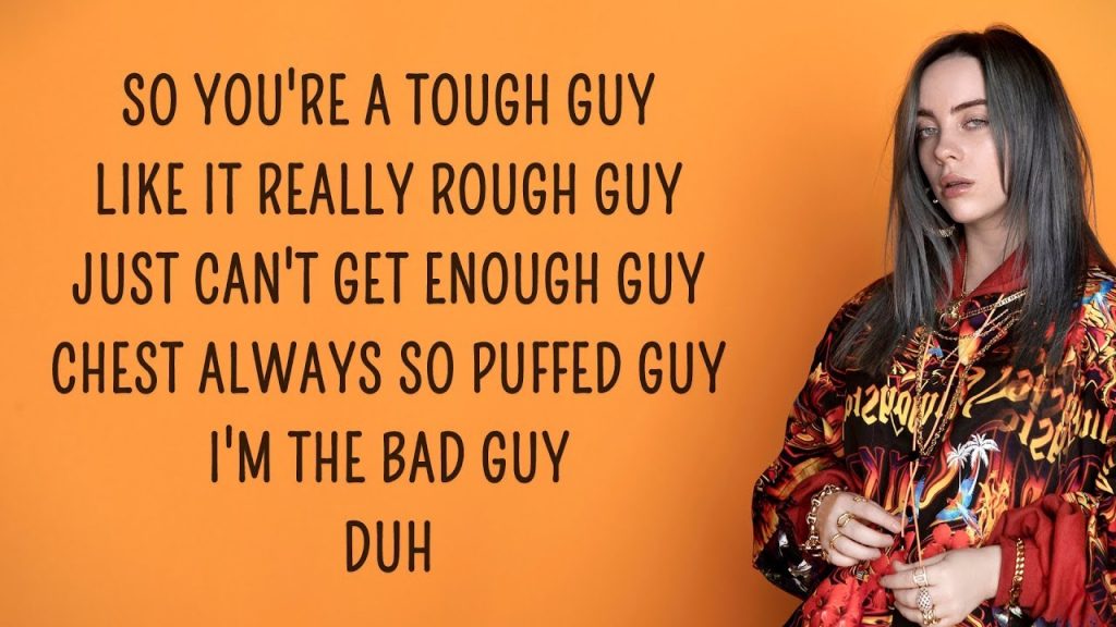 bad guy lyrics billie eilish