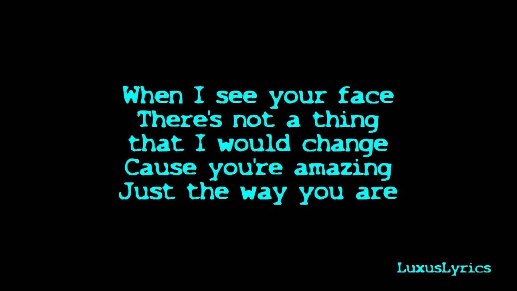 beautiful just the way you are lyrics