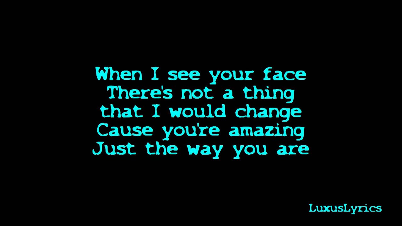 beautiful just the way you are lyrics