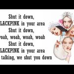 shut down lyrics blackpink