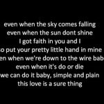 so put your pretty little hand in mine lyrics