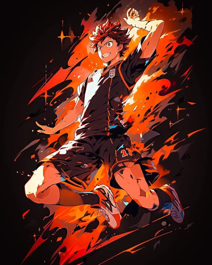AI Generated Artwork Haikyuu Shoyo Hinata Fanart